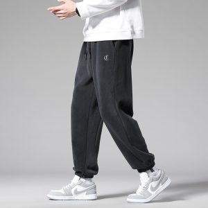 Loose Fleece-lined Thick Sweatpants Casual Pants For Men