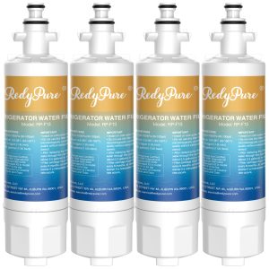 4 Pack Redypure Refrigerator Water Filter Replacement For LG LT700P, ADQ36006101,  ADQ36006102, LG 469690, LFX31935ST, RWF1200A, Kenmore 469690, 79572032110, RFC0700A