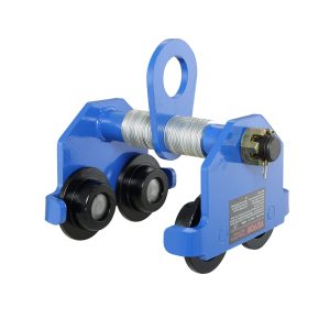 Manual Trolley, 2200 Lbs 1 Ton Load Capacity, Push Beam Trolley With Dual Wheels, Adjustable For I-Beam Flange Width 63.5-177.8 Mm, Heavy Duty Alloy Steel Garage Hoist For Straight Curved I Beam