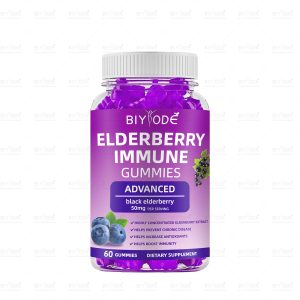 OEM ODM Custom Immune Health Black Elderberry Gummies Zinc Multivitamin Supplement