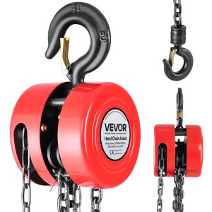 Hand Chain Hoist 2200 Lbs Capacity 20 Ft Manual Chain Block With G70 Chain