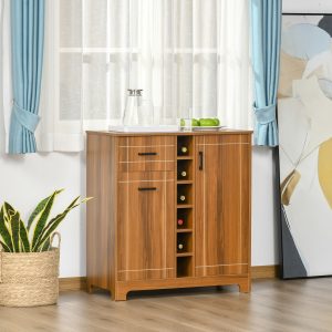 Retro Wine Cabinet for 6 Bottles