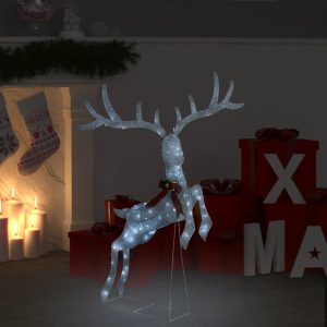 LED Flying Reindeer Christmas Decoration 120 LEDs Cool White