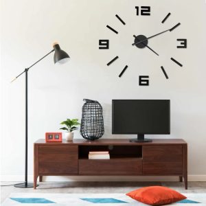 3D Wall Clock Modern Design 100 cm XXL