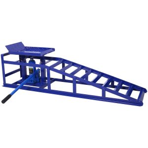 Auto Car Truck Service Ramps Lifts, Garage Car Lift Hydraulic Ramps Black 5 Ton,Automotive Hydraulic Lift Repair Frame Lift 2 Pack Blue