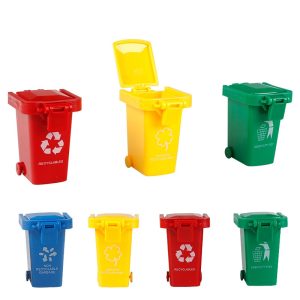 Children's Mini Trash Can 4-color Learning Garbage Classification