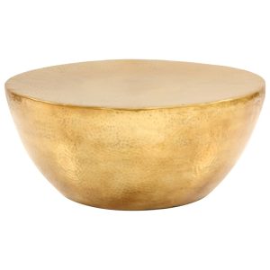 Coffee Table in Hammered Brass