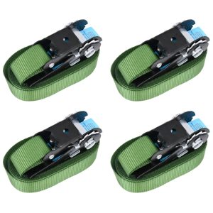 Ratchet Tie-Down Straps, 4 pcs., 800 daN, 6 m