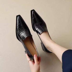 Crack Pointed Deep Mouth High Heels Women