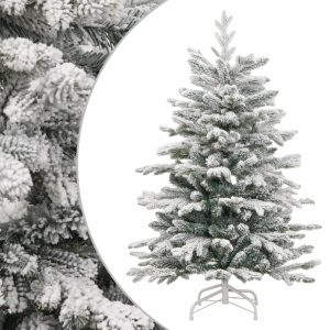 Artificial Christmas Tree, Foldable, Snow-Covered, 150 cm