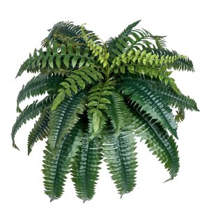 Artificial Ferns 2 Pcs, Natural Spread Diameter 35-39 Inch, Large Hanging Artificial Boston Ferns, Fake Plant Wall Decor With 35 Branches, Faux Fern For Home And Office (Flowerpot Unincluded)