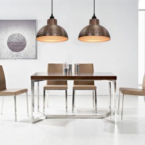 Ceiling Lights 2 pcs hemispherical copper-colored