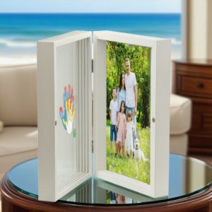 Couple Family Hand Print Flip Photo Frame DIY