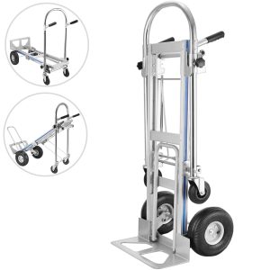 3 In 1 Aluminum Folding Sack Truck Hand Trolley Cart Car Heavy Duty Foldable