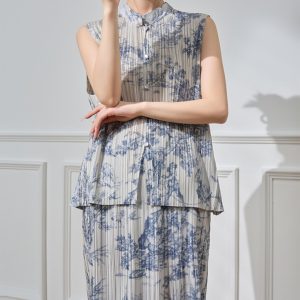 Women's Simple Printed Versatile Casual Vest Skirt