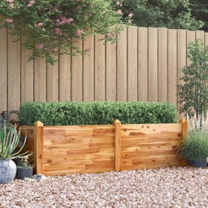 Raised Garden Bed 160x60x44 cm Solid Acacia Wood