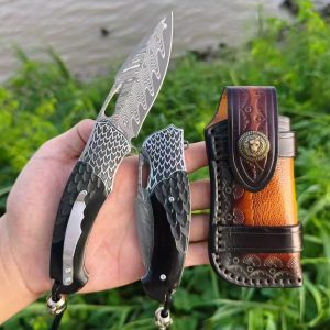 High Hardness Desert Eagle Quick Open Folding Knife