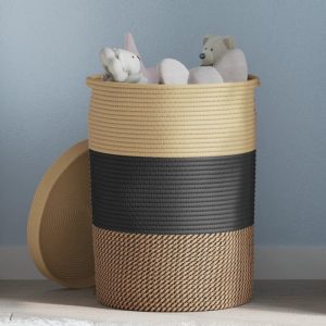 Storage Basket with Lid & Ø Cotton