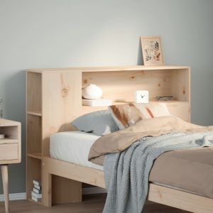 Headboard with Storage 100 cm Solid Pine Wood