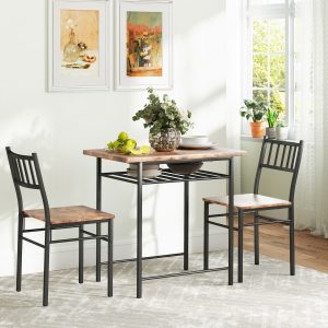 3-Piece Small Dining Table Set for 2