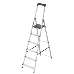 6-step Ladder, 330-pound Folding Step Stool, Anti-slip Wide Step Handrail, Aluminum Step Ladder