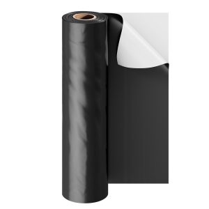 10' X 100' Plastic Sheeting Heavy Duty, 6 Mil Thick Plastic Sheeting Roll, Plastic Drop Cloth Painters Tarp Covering For Crawl Space Vapor Barrier, Black And White Double-Sided, Multi-Purpose