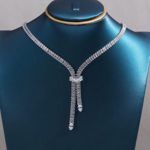 Zircon Fringe Necklace Fashionable Clavicle Chain