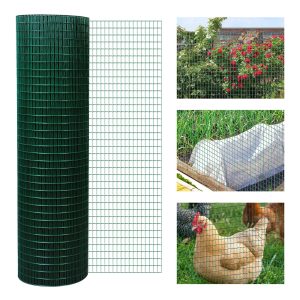 PVC Coated Chicken Rabbit Fencing Wire Garden Galvanized Fence Border