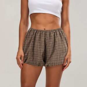 Women's Casual Plaid Shorts