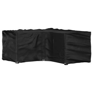 L-shaped garden furniture cover with 12 eyelets, 185x