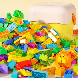 Large Building Blocks - 168 100 Pieces Mushroom Bucket Included