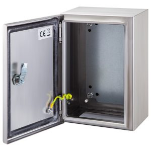 NEMA Stainless Steel Enclosure, 16 X 12 X 8'' NEMA 4X Steel Electrical Box, IP66 Waterproof & Dustproof, Outdoor/Indoor Electrical Junction Box, With Mounting Plate