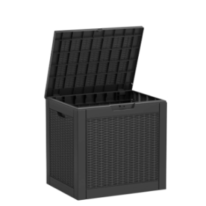 31-gallon Deck Box, An External Storage Box That Can Be Locked Outdoors For Use, With External Waterproof Resin