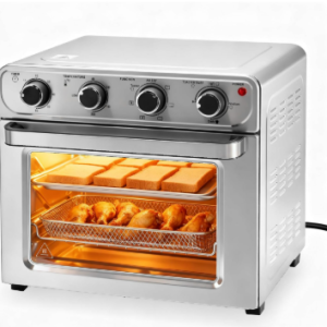 Air Fryer Oven Set, 26.4QT Convection Oven Top,4 Functions, Including 1,4 Accessories, Stainless Steel, Up To 450F