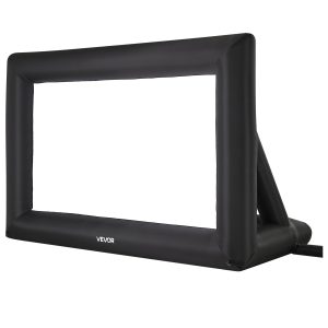 16FT Inflatable Projector Screen, Inflatable Movie Screen Outdoor With 250W Air Blower Projector Screen Oxford Fabric Material Blow Up Screen For Outdoor Backyard, Home Theater, Theme Party