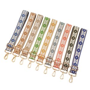 Ethnic Style Flower Embroidered Bag Strap Replacement
