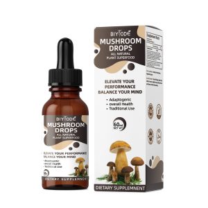 OEM ODM Custom Chaga Mushroom Extract Lions Mane Herbal Wholesale For Nootropics Brain Supplement Liquid Drop