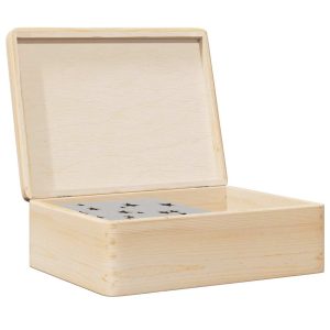 wooden box with lid, 40x solid pine wood,