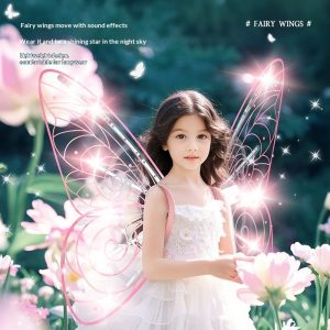 Creative Automatic Music Lighting Glowing Wings Toy