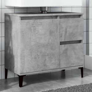 vanity unit, concrete grey, 65x33x60 cm, wood-based material