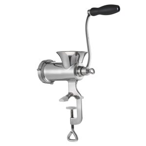 Manual Meat Grinder, 304 Stainless Steel Hand Meat Grinder With Steel Table Clamp, Meat Mincer Sausage Maker & 2 Cutting Plates, Cookie Attachment, Sausage Tube For Beef Pepper Mushroom Cookie