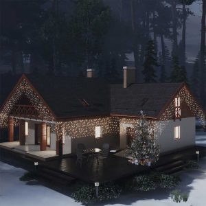 LED Icicle Light Curtain 10 m 400 LEDs
