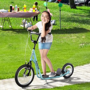 Teens Youth Scooter Ride On Toy with Adjustable Handlebar