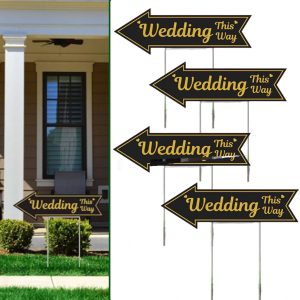 4 Wedding Yard Signs