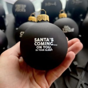 Funny Christmas Ornament Black Decorations