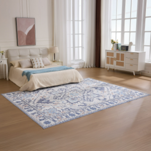 Nordic-style 9x12FT Polyester Carpet, A Special Anti-stain, Easy-to-maintain And Silent Carpet For Large Living Rooms And Bedrooms