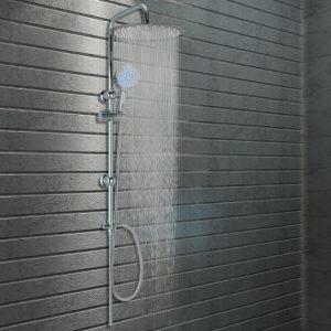 Double Head Shower Set with Hand Shower Stainless Steel