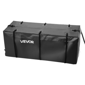 Hitch Cargo Carrier Bag, Waterproof 840D PVC, 46.65 X 20.08 X 19.69 In (12 Cubic Feet), Heavy Duty Cargo Bag For Truck Bed Storage With Reinforced Straps, Suitable For Car SUV Vans Hitch Basket