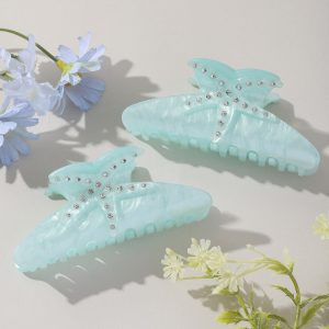 Fantasy Ocean Colorful Spot Drill Starfish Grip Female