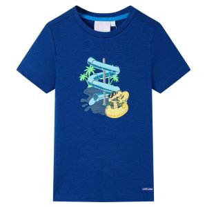 Children's T-shirt Dark Blue 116 Children's T-shirt Neon Green 116
